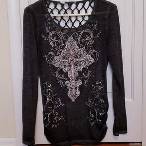 Like new Black Jeweled shirt